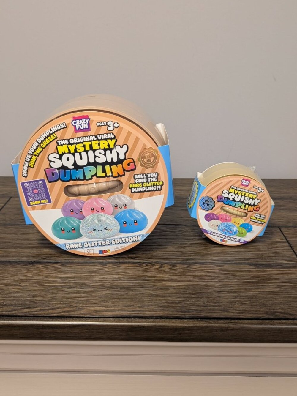 RMS Mystery Squishy Dumpling BIG 7” Rare Glitter Edition Sealed